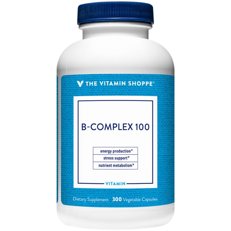The Vitamin Shoppe B-Complex 100, 300 vegetarian capsules — front of bottle