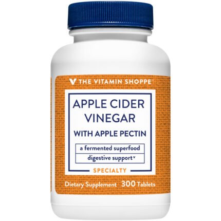 Apple Cider Vinegar with Apple Pectin - Digestive Support - 108 MG (300 Tablets) — product packaging
