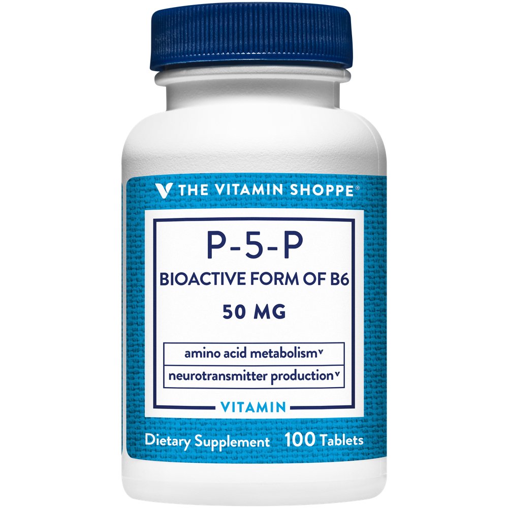 P-5-P (Pyridoxal-5-Phosphate) - Coenzyme Form of B6 -50 MG (100 Tablets) P-5-P (Pyridoxal-5-Phosphate) - Coenzyme Form of B6 -50 MG (100 Tablets) — product packaging