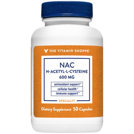 NAC N-Acetyl-L-Cysteine - 600 MG (50 Capsules) — product packaging