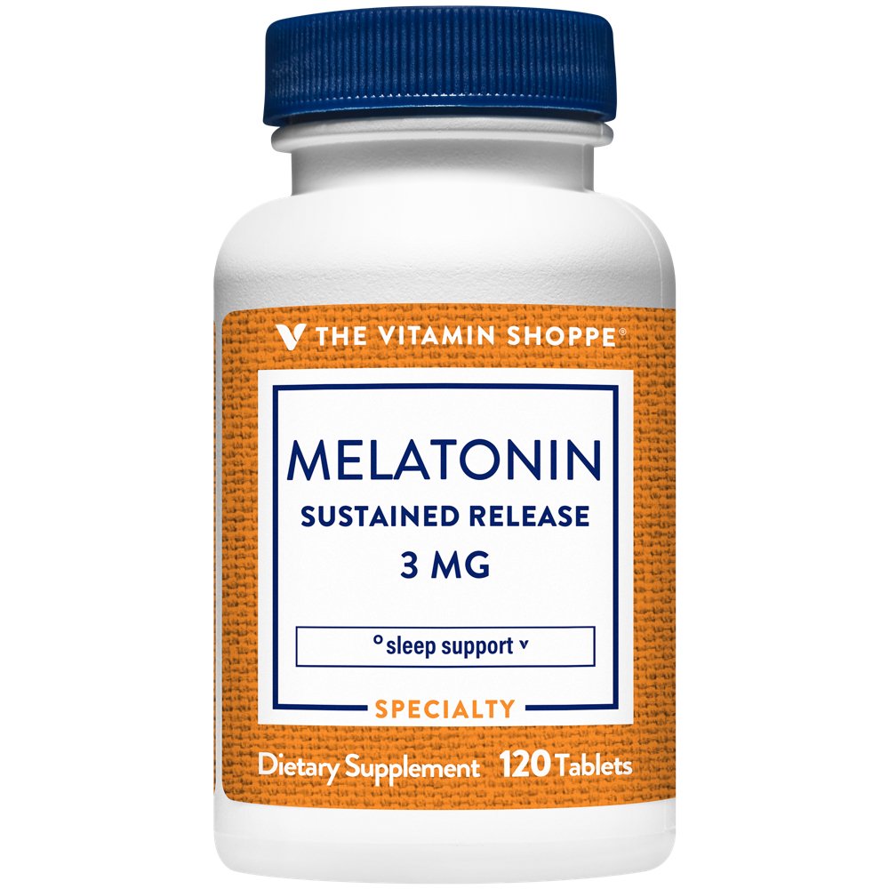 Melatonin Sustained Release for Sleep Support - 3 MG (120 Tablets) Melatonin Sustained Release for Sleep Support - 3 MG (120 Tablets) — product packaging