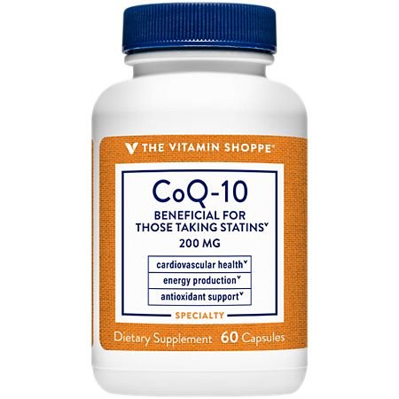 CoQ-10 200 milligram 60-capsule supplement bottle catalog image