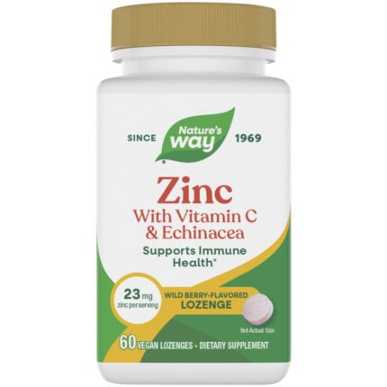 Zinc Lozenges with Echinacea and Vitamin C - Berry (60 Lozenges) — product packaging