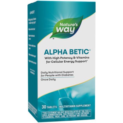 Alpha Betic Multivitamin - Diabetic Nutrients to Support Optimal Vitality (30 Tablets) — product packaging