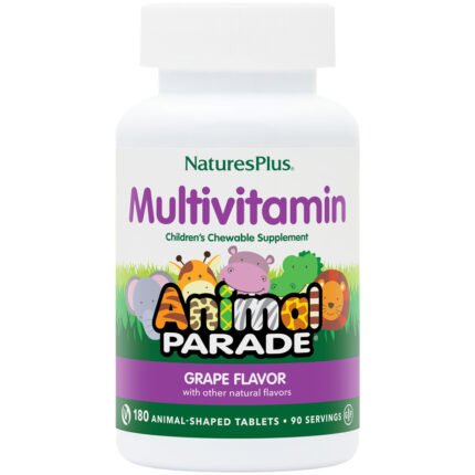 Animal Parade Multivitamin for Kid's - Grape (180 Chewable Tablets) — product packaging
