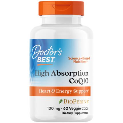 High Absorption CoQ-10 with BioPerine - Vegan - 100 MG (60 Vegetarian Capsules) — product packaging