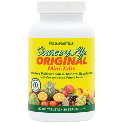 Source of Life Gold Multivitamin Mini's - Iron Free (180 Mini Tablets) — product packaging