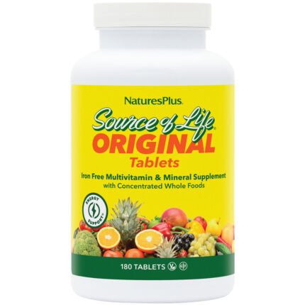 Source of Life Multivitamin - Iron Free (180 Tablets) — product packaging