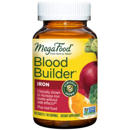 Blood Builder with Whole Food Iron & Organic Beet Root (90 Tablets) — product packaging