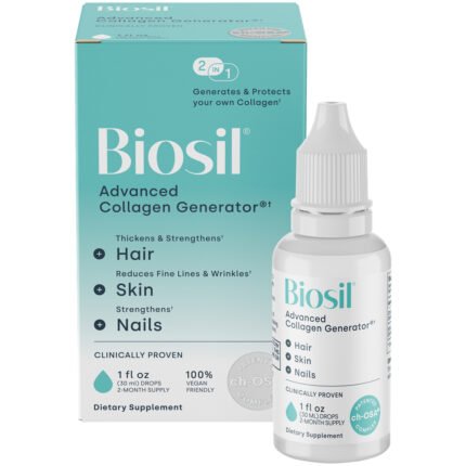 BioSil - Advanced Collagen Generator for Hair, Skin, Nails (1 Fluid Ounce) — product packaging