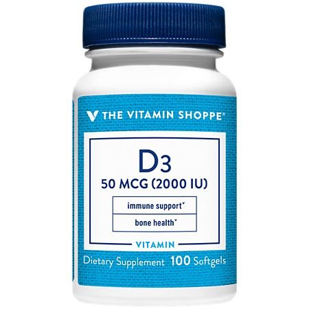 1641083_01.jpg Vitamin D3 - 2,000 IU (100 Softgels) - Image 1