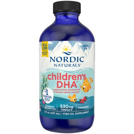 Children’s DHA Liquid - Strawberry (8 fl. oz.) — product packaging