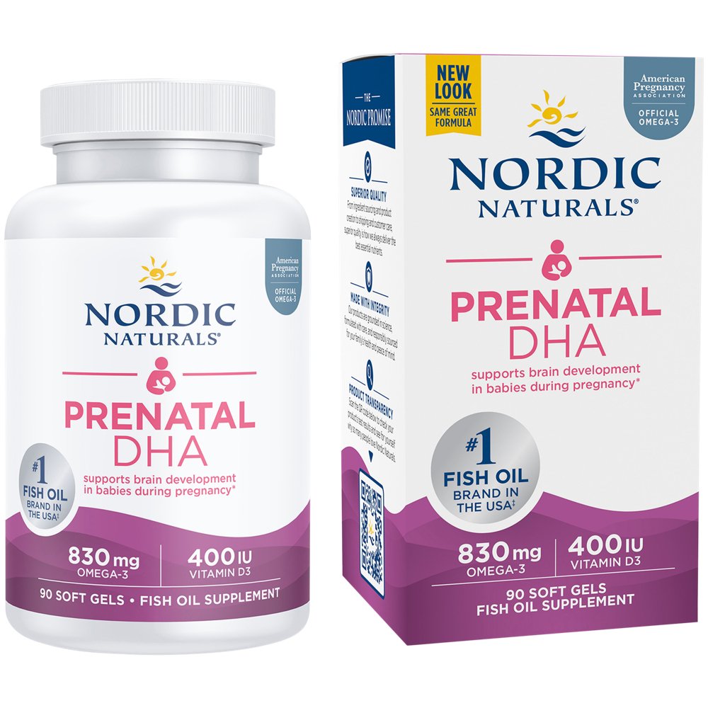 Prenatal DHA - 830 MG Omega-3 + 400 IU Vitamin D3 (90 Softgels) Prenatal DHA - 830 MG Omega-3 + 400 IU Vitamin D3 (90 Softgels) — product packaging