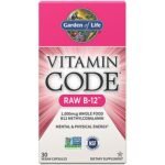 Vitamin Code Raw B-12 - 1,000 MCG Whole Food B12 Methylcobalamin (30 Vegan Capsules)
