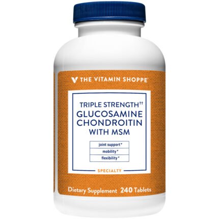 Triple Strength Glucosamine Chondroitin with MSM - 1,500 MG (240 Tablets) — product packaging