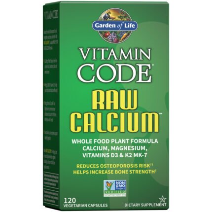 Vitamin Code Raw Calcium - Whole Food Plant Formula (120 Vegan Capsules) — product packaging