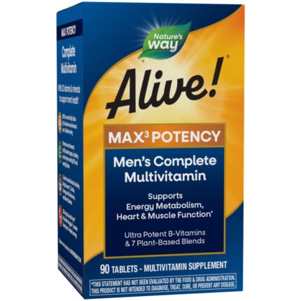 Alive! Whole Food Energizer Men's Multivitamin (90 Tablets) — product packaging