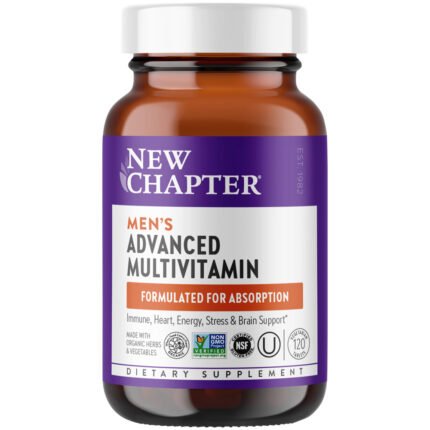 Organic Multivitamin for Every Man - Whole-Food Complex (120 Tablets) — product packaging