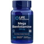 Mega Benfotiamine - Fat- and Water-Soluble Vitamin B1 - 250 MG (120 Vegetarian Capsules)