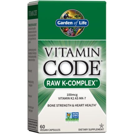 Vitamin Code Raw Whole Food Vitamin K-Complex (60 Vegan Capsules) — product packaging