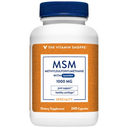 MSM - 1,000 MG (240 Capsules) — product packaging