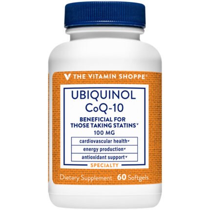 Ubiquinol CoQ-10 - 100 MG (60 Softgels) — product packaging
