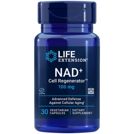NAD+ Cell Regenerator - 100 MG (30 Vegetarian Capsules) — product packaging