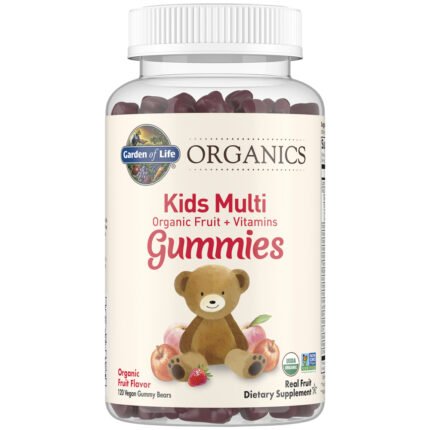 Garden of Life Organics Kids Multivitamin - Organic Fruit (120 Vegan Gummies) — product packaging