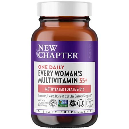 2147916_01.jpg Every Woman's One Daily Multivitamin for Women 55+ - Whole-Food Complex (72 Vegetarian Tablets) - Image 1