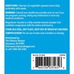 Magnesium Taurate - 125 MG (180 Vegetable Capsules) - Image 3