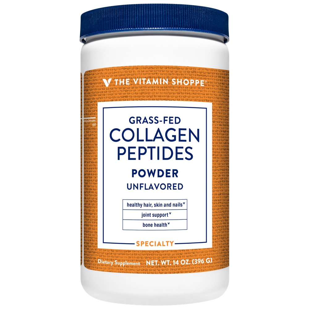 Package photograph of an unflavored collagen peptides product carrying a grass-fed claim