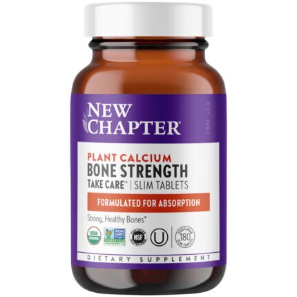 Bone Strength Take Care - Plant-Sourced Whole-Food Calcium (180 Slim Tablets) — product packaging