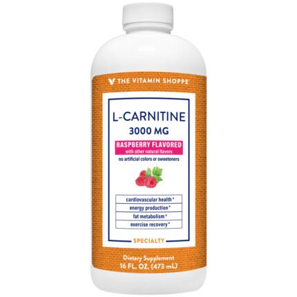 L-Carnitine Amino Acid - 3,000 MG - Raspberry (16 fl. oz.) — product packaging