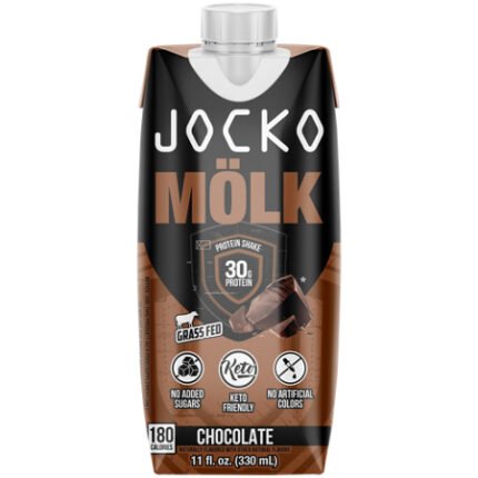 JOCKO FUEL Molk Protein Shake – Chocolate (12 Ready-to-Drink Shakes)
