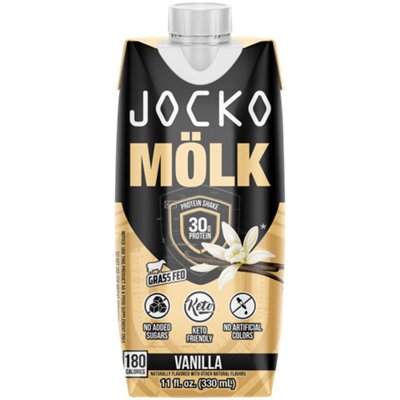 JOCKO FUEL Molk Protein Shake – Vanilla (12 Ready-to-Drink Shakes)