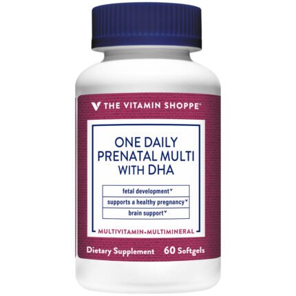One Daily Prenatal Multivitamin with DHA (60 Softgels) — product packaging