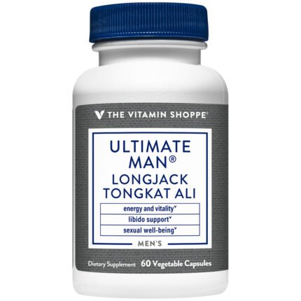 Ultimate Man Longjack Tongkat Ali - Sexual Well-Being & Libido Support (60 Vegetable Capsules) — product packaging