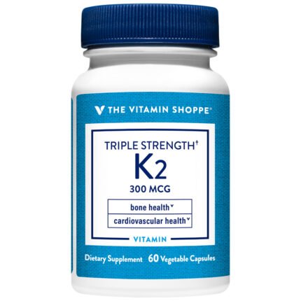 Triple Strength Vitamin K2 - 300 MCG (60 Vegetable Capsules) — product packaging
