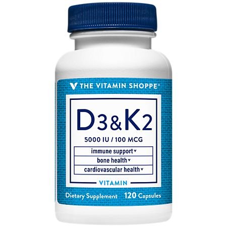 2260032_01.jpg Vitamin D3 & K2 - 5,000 IU (120 Capsules) - Image 1