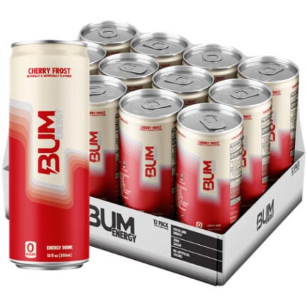 BUM Energy Drink – Cherry Frost (12 Drinks, 12 Fl. Oz. Each)