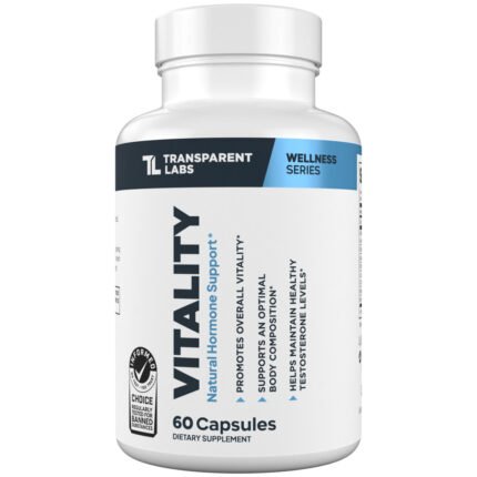 Vitality - Natural Hormone & Testosterone Support (60 Capsules) — product packaging