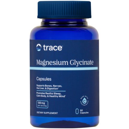 Magnesium Glycinate - 120 MG (90 Capsules) — product packaging