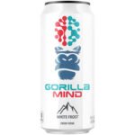 Gorilla Mind Energy Drink – White Frost (12 Drinks, 16 fl. oz. Each)