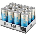 BUM Energy Drink – Blue Snow Cone (12 Drinks, 12 Fl. Oz. Each)