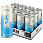 BUM Energy Drink – Blue Snow Cone (12 Drinks, 12 Fl. Oz. Each)