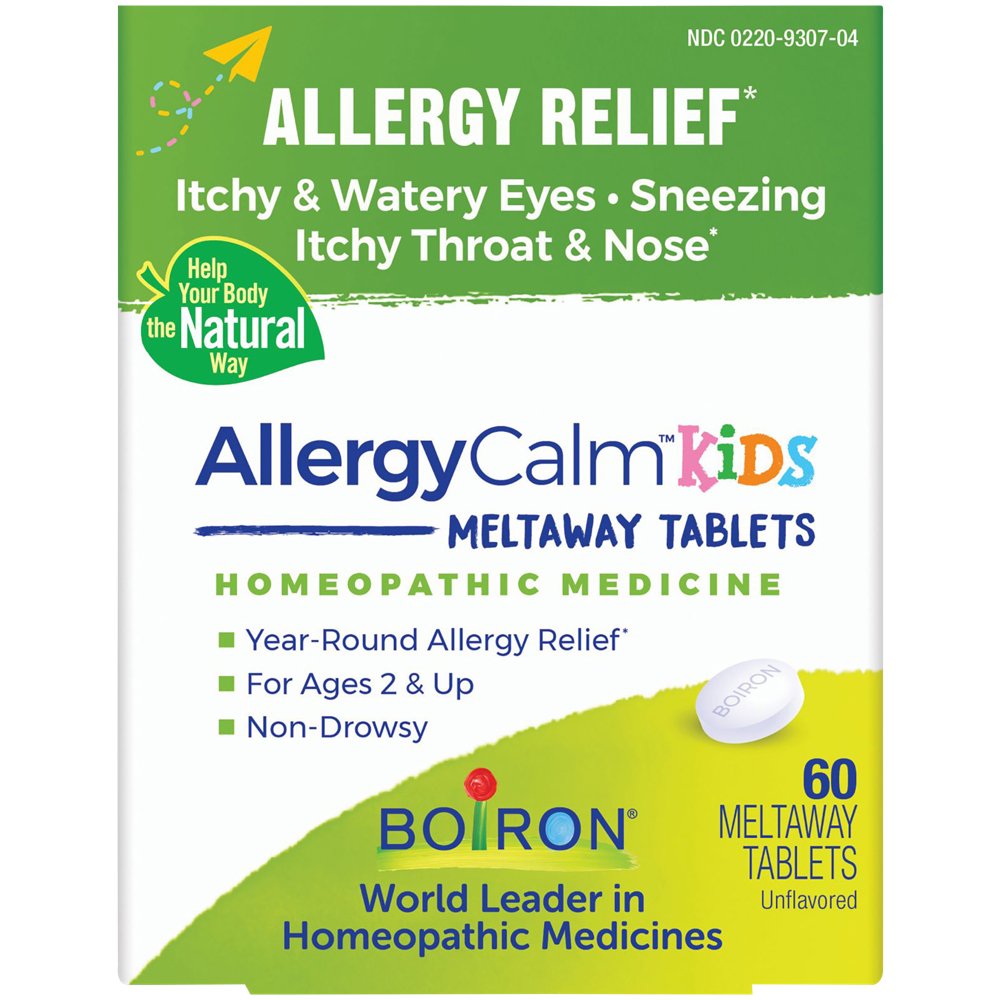 AllergyCalm Kids - Homeopathic Medicine Itchy Watery Eyes, Sneezing, Itchy Nose & Throat (60 Tablets) AllergyCalm Kids - Homeopathic Medicine Itchy Watery Eyes, Sneezing, Itchy Nose & Throat (60 Tablets) — product packaging