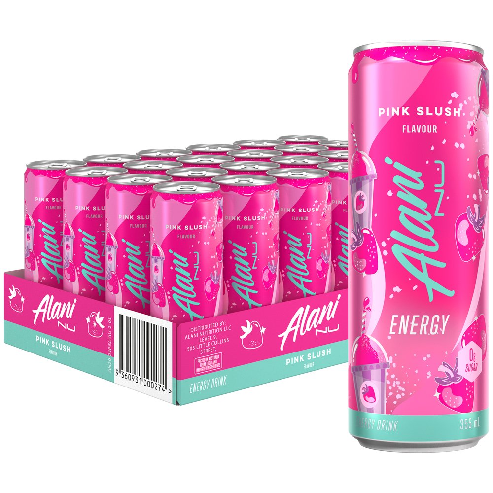Alani Nu Pink Slush energy drinks