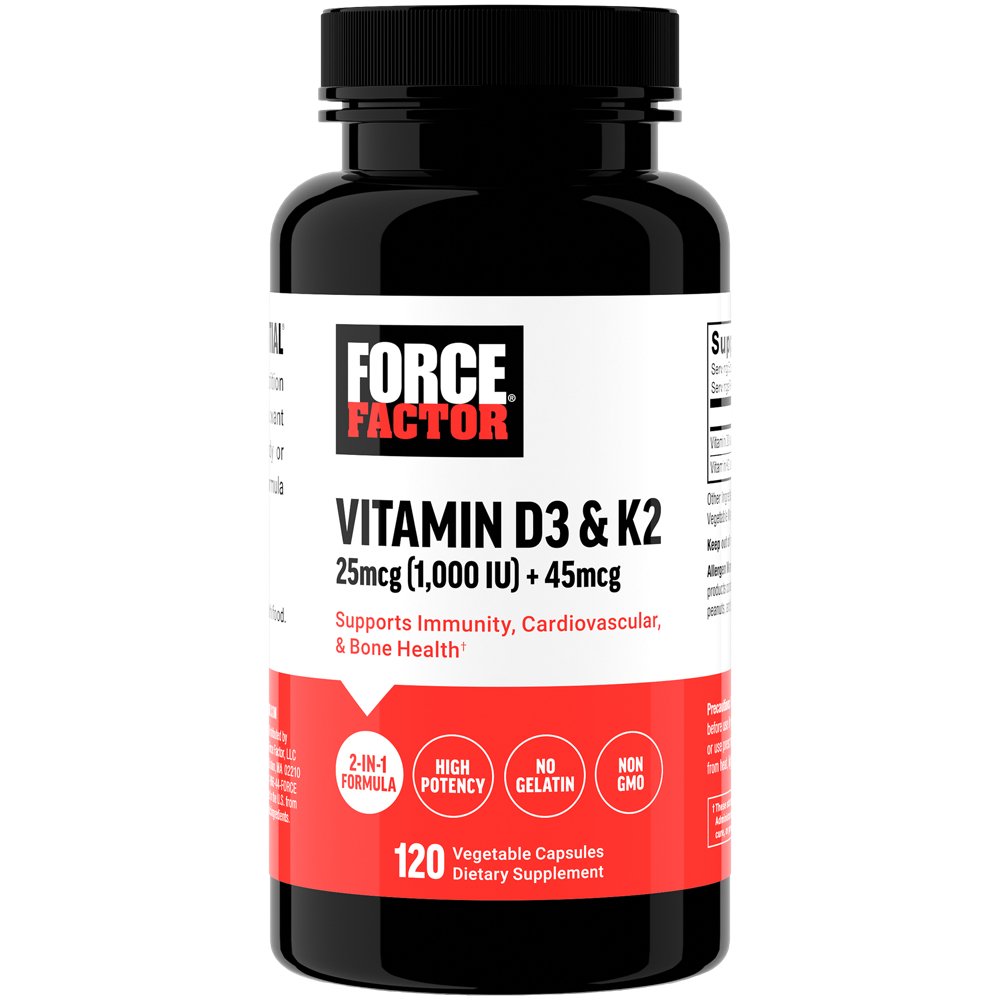 Vitamin D3 & K2 - 25mcg of Vitamin D3 (120 Capsules) Vitamin D3 & K2 - 25mcg of Vitamin D3 (120 Capsules) — product packaging