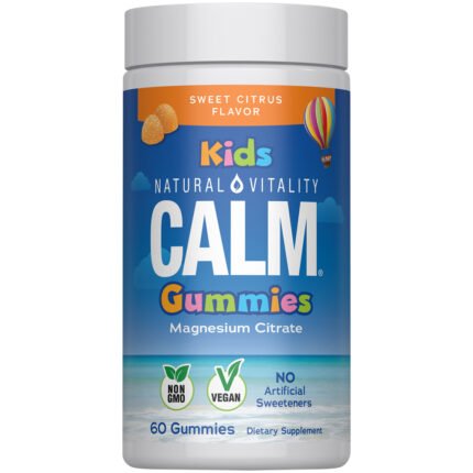 Calm Kids Magnesium Gummies - Stress Support - Sweet Citrus (60 Gummies) — product packaging