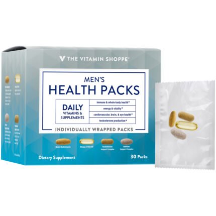 Men’s Health Packs - Daily Vitamin Packets for Whole Body Health (30 Single Serving Packets) — product packaging